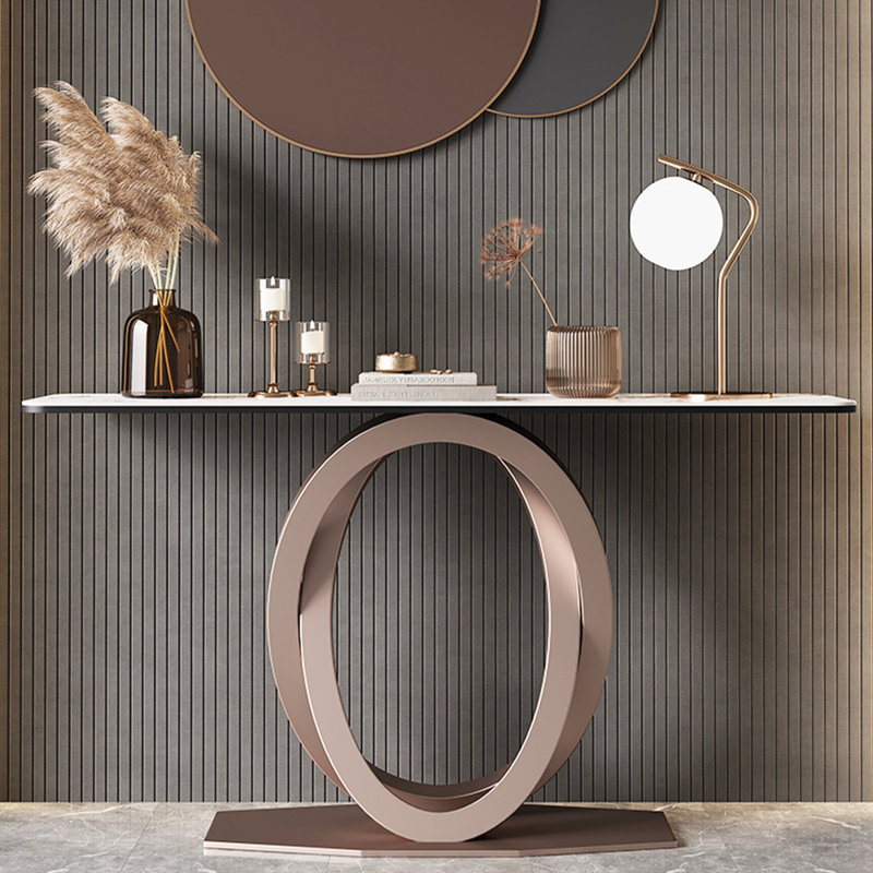 Table d'entrée de comptoir moderne, H 33,4 po x l 55 po x P 13,7 po