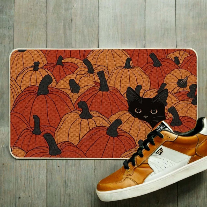 Paillasson Black Cat Pumpkin