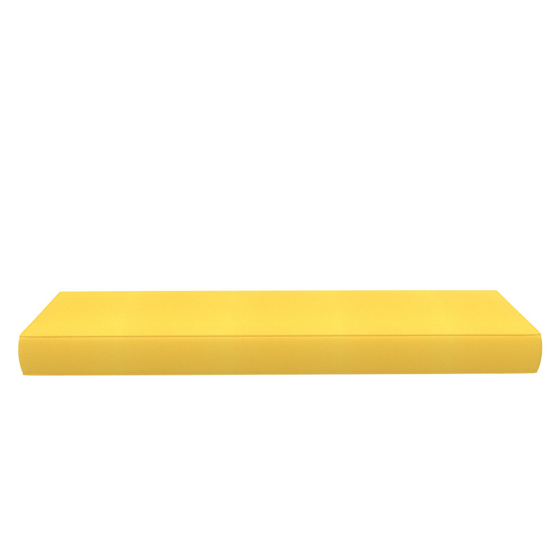 Sunbrella Bench Seat Cushion, Canvas Sunflower