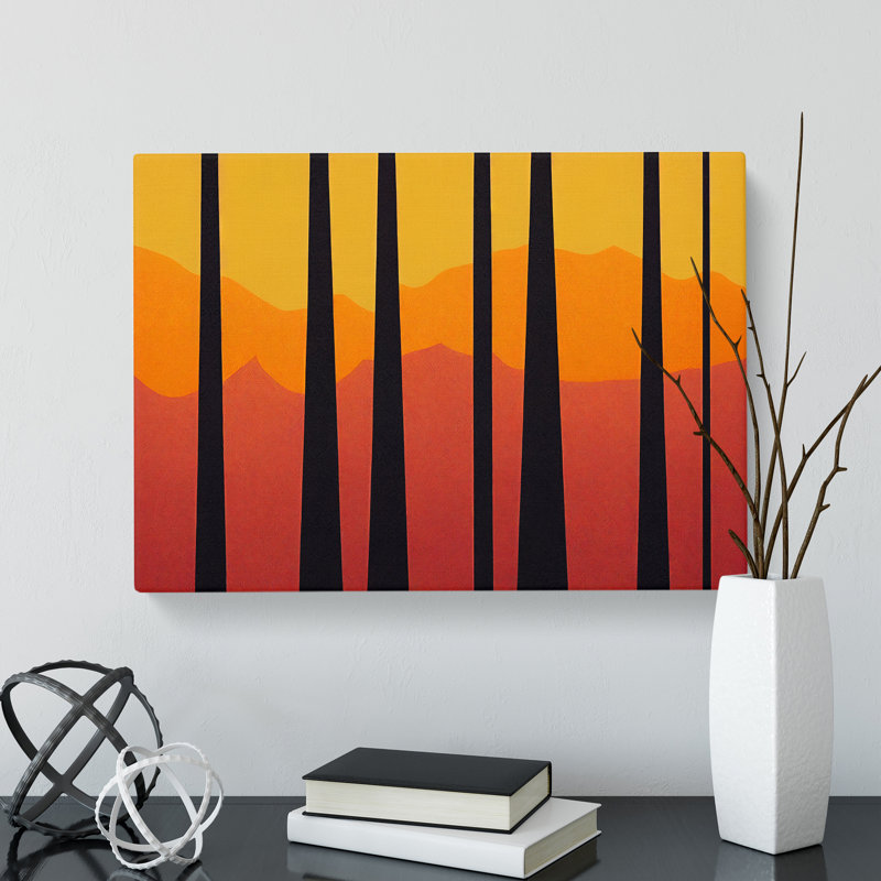 Passionate Abstract Forest - Wrapped Canvas, 40cm H x 60cm W x 3cm D