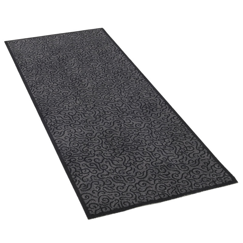 Jeffcoat Kitchen Mat, Anthracite, 0.5cm H x  90cm W x 120cm D