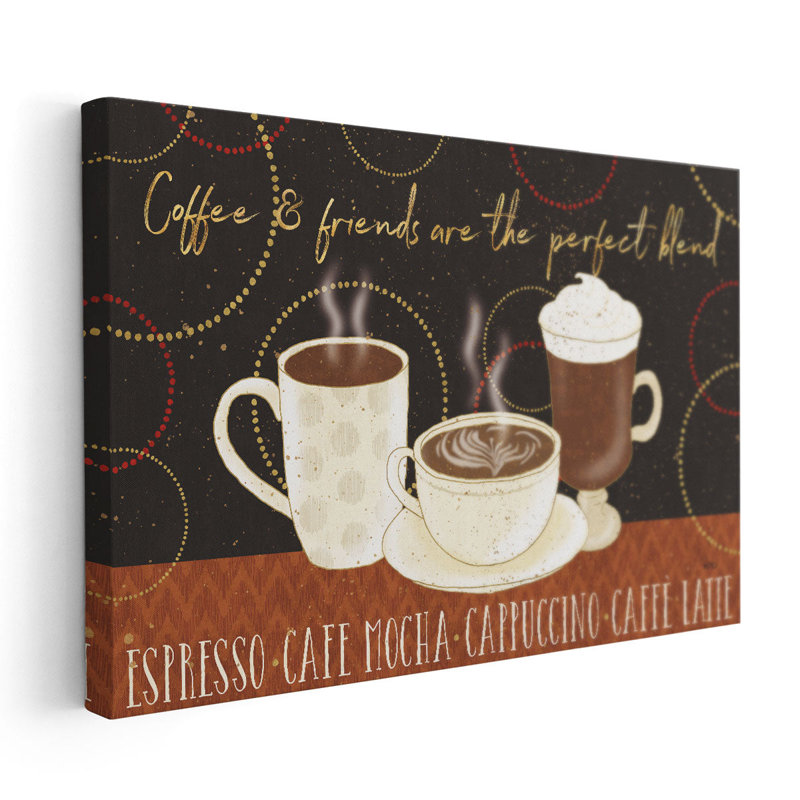 «Fresh Coffee I», reproduction d'art sur toile, H 20 po x l 30 po