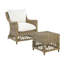 Oswestry Wicker Outdoor Lounge Chair with Ottoman