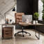 Chaise de bureau ergonomique en polyuréthane à dossier moyen-1779973314
