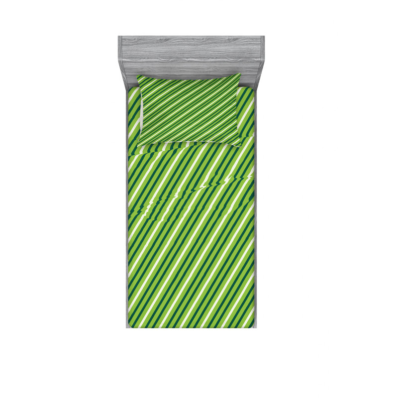 Ensemble de draps en feuille de literie st. patrick joyeuse st., Ensemble de draps pour lit simple avec drap-housse
