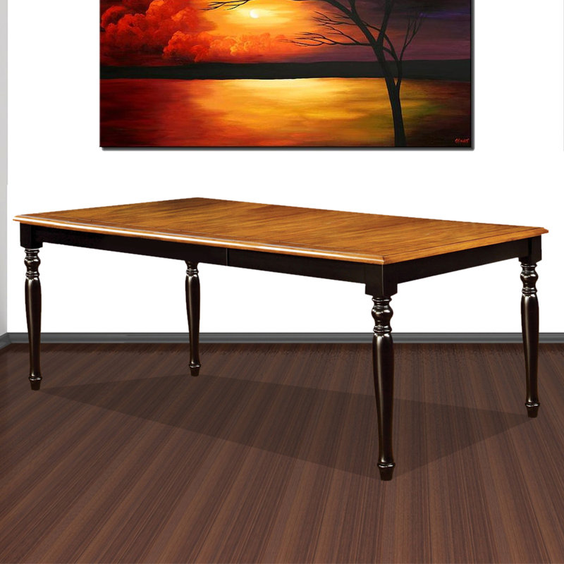Table de salle à manger en bois massif élégant country Tatem