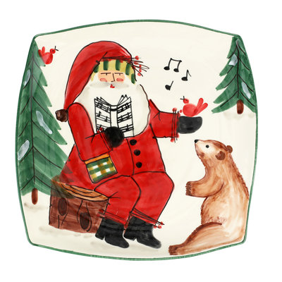 Old St. Nick Terra Bianca Square Platter