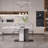 Rectangular Solid Wood + Sintered Stone tabletop Dining Table-110223179
