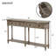 Sofa Console Table, Easy Assembly With Two Storage Drawers And Bottom Shelf For Living Room, Entryway-1263738984