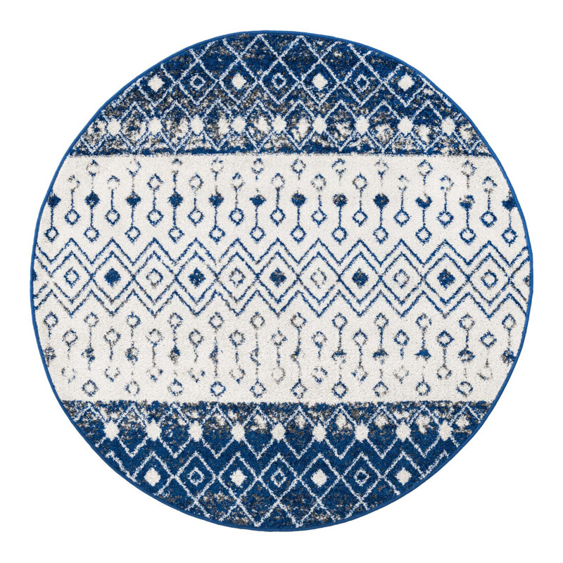Somerville Geometric Indoor Rug, Round 5'3"