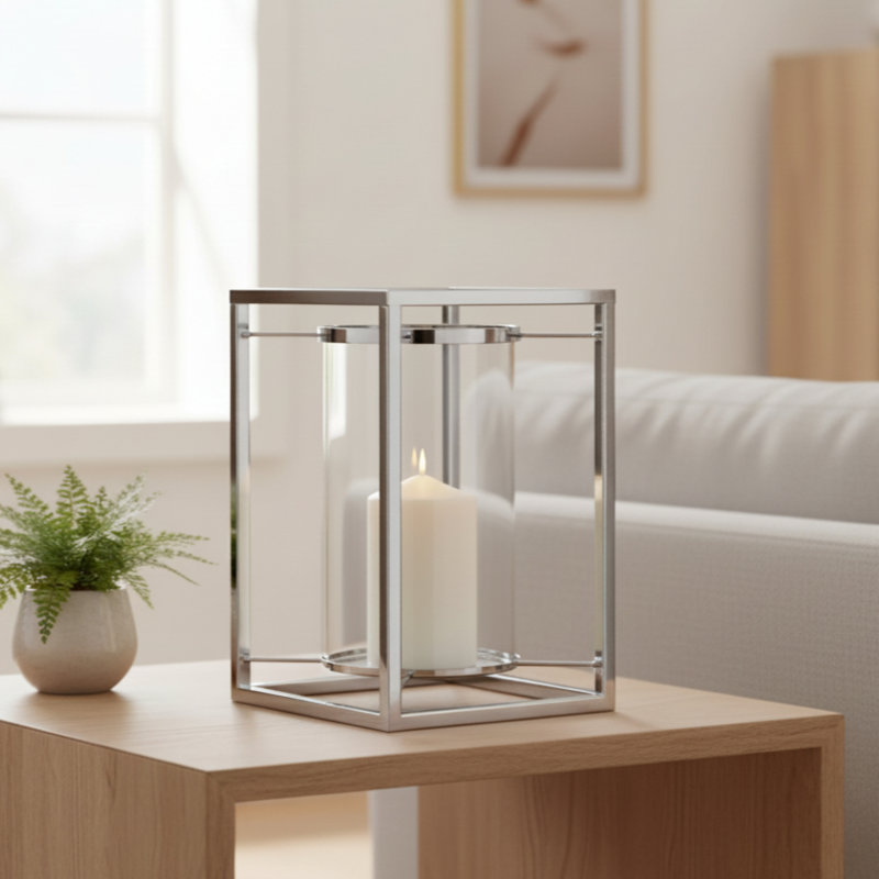 Hurricane Lamp Tealight Pillar Candle Holder