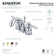 Kingston Brass Concord Two-Handle 3-Hole Deck Mount Widespread Bathroom Faucet with Retail Pop-Up Drain