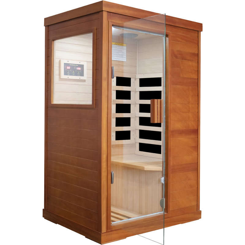 Infrared Sauna Room Single Room, Brown