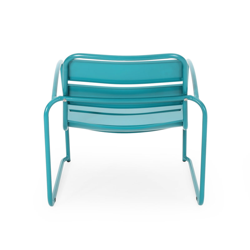 Chair In Teal Iron: Relax And Rejuvenate, 24.7 In. Deep, 27.22 Wide, 24.69 High, 13.99 Lb Iron For Relaxing Moments, Depth, Width, Height,
