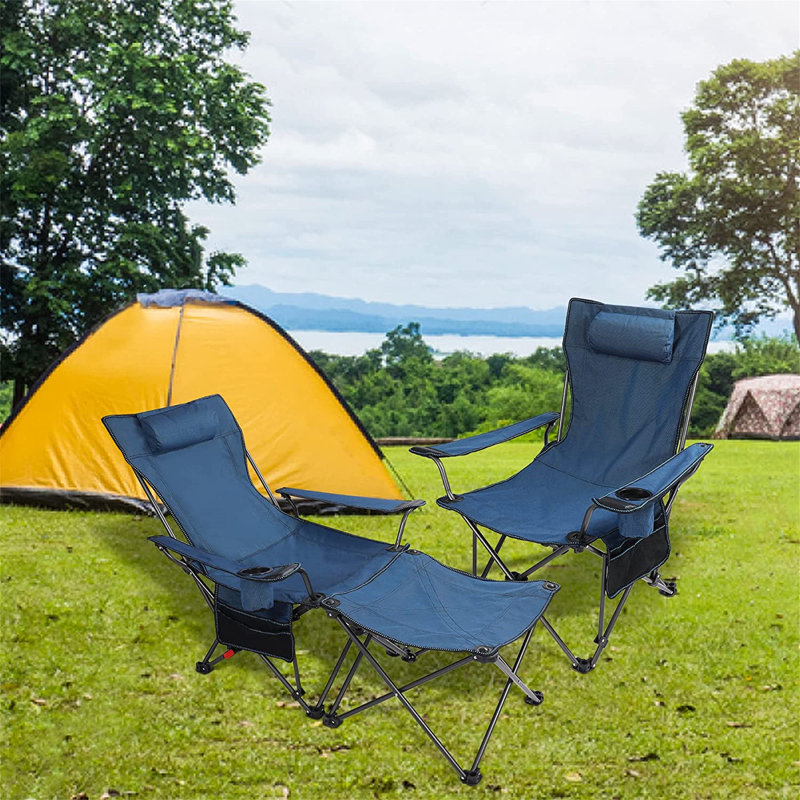Chaise de camping inclinable