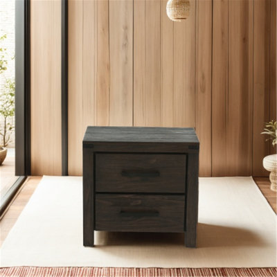 Charming Solidwood Nightstand with Extra Storage for Bedroom Enhancement