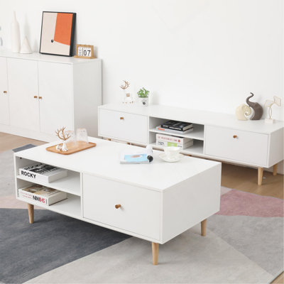 Table basse 2 tiroirs