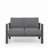4-Piece Modern Aluminum Patio Conversation Set, 4-Seat Outdoor Sofa With  Thick Cushions & Frame And Coffee Table