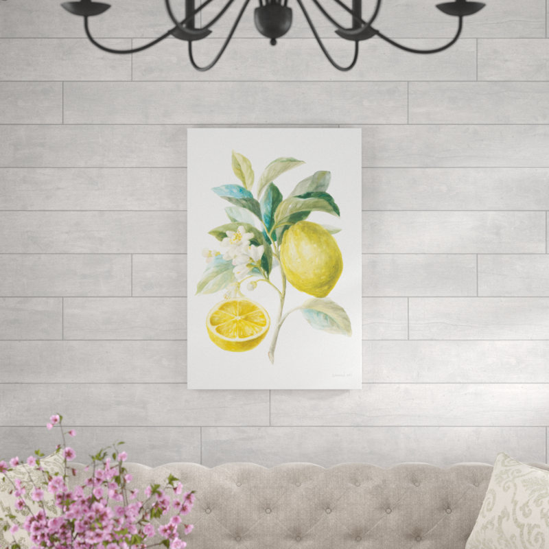 Floursack Lemon III by Danhui Nai - Wrapped Canvas Painting, 91cm H x 61cm W