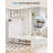 Queen Murphy Bed with Built In Chariging Station & 2 Drawers & Mattress, White-70882477