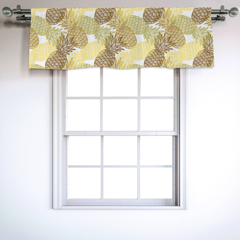 Sateen Ruffled Window Valance