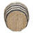 Cattail and Paper Pillar Basket with Integrated Handles
