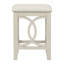 Ensemble de salle à manger à hauteur de comptoir 3 pièces Farmhouse avec port USB et tabourets rembourrés, finition blanc laiteux-820289234