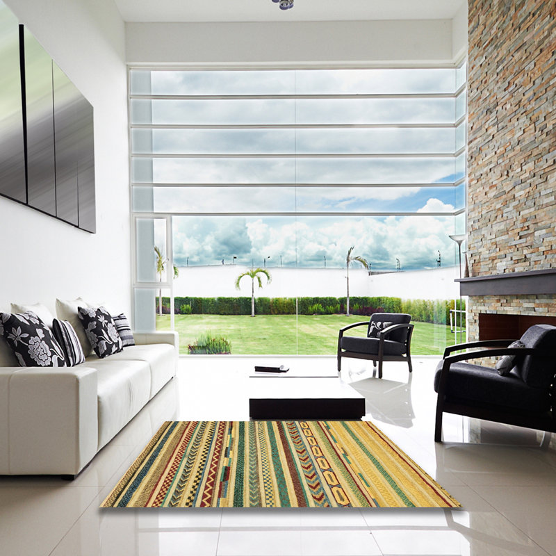 Abstract Indoor Rug, Square 3'