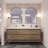 Azden 70.6" Wall-Mounted Double Bathroom Vanity Set-821701339