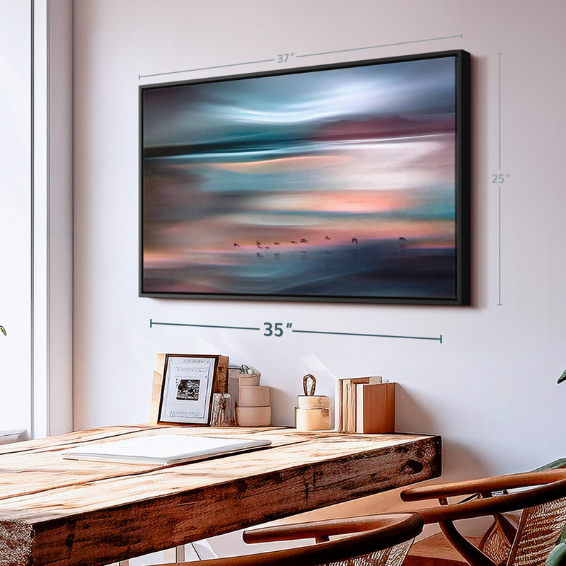 " Migrations Blue Sky ", 37" H x 25" W