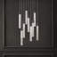 Lustre linéaire moderne à 9 lumières Kahlel