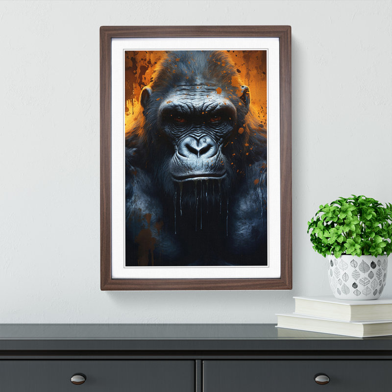 Gorilla Realism - Framed Print, 46cmH x 34cmW