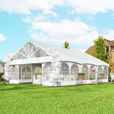 Heavy Duty Party Tent Outdoor Canopy with Carry Bags