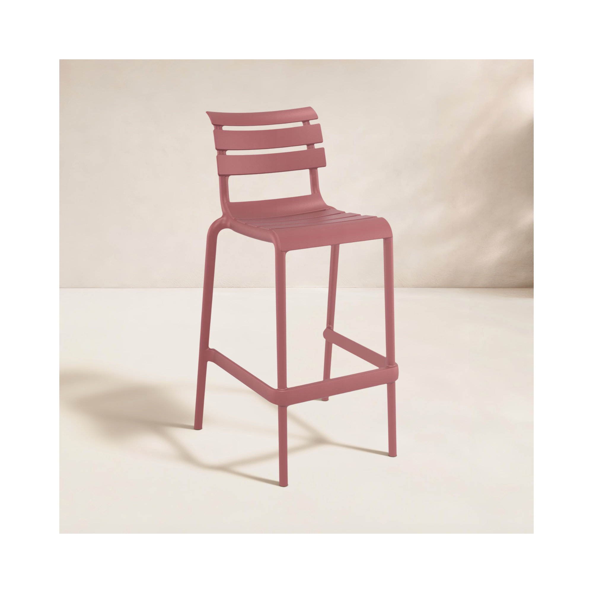 Ruta Outdoor Counter Stool, Marsala, 29.50"