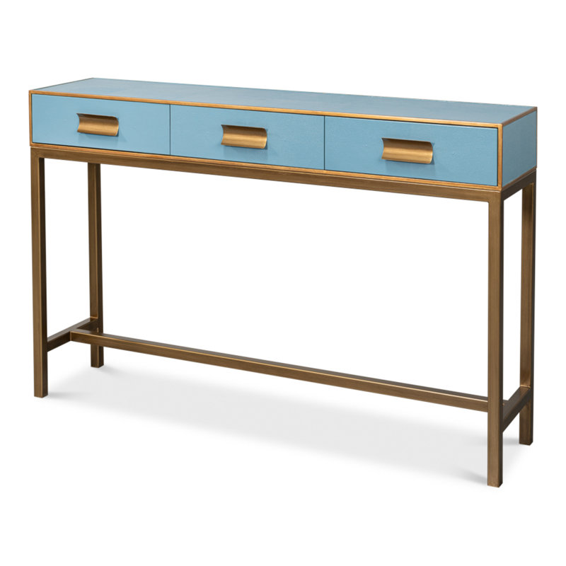 Console Shagreen, Bleu
