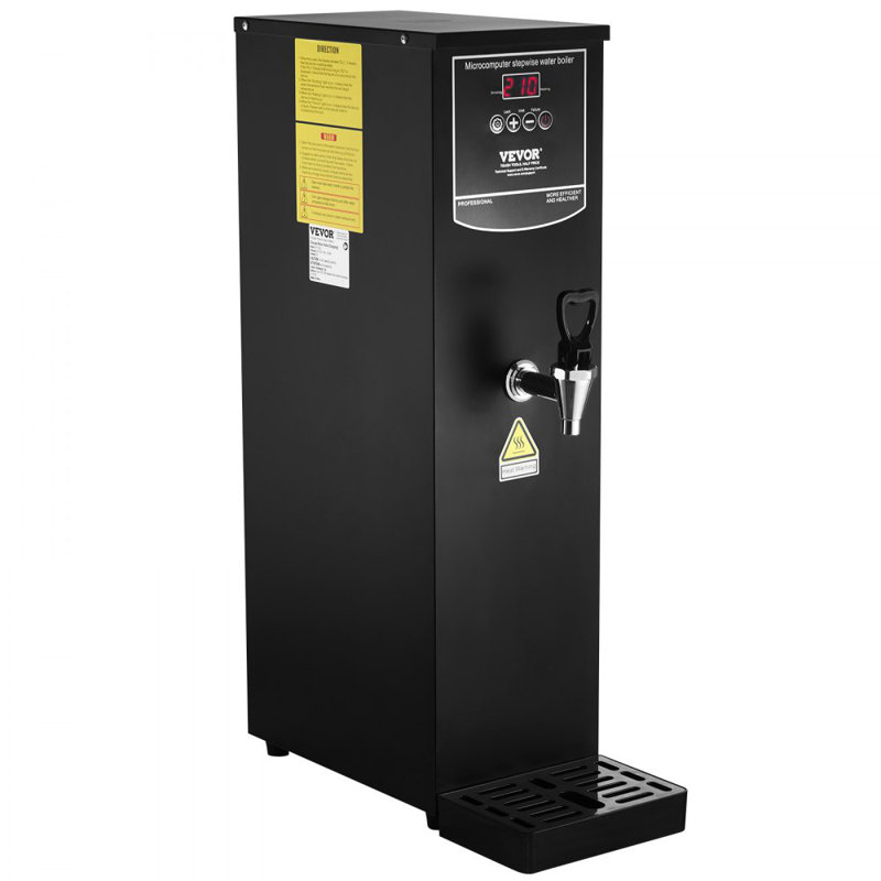 Distributeur d'eau chaude électrique commercial de 20 L en acier inoxydable