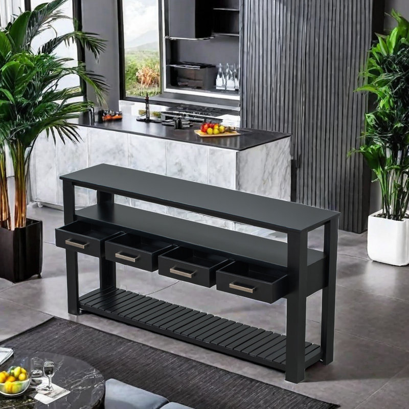 Jacori 62'' Console Table, Black