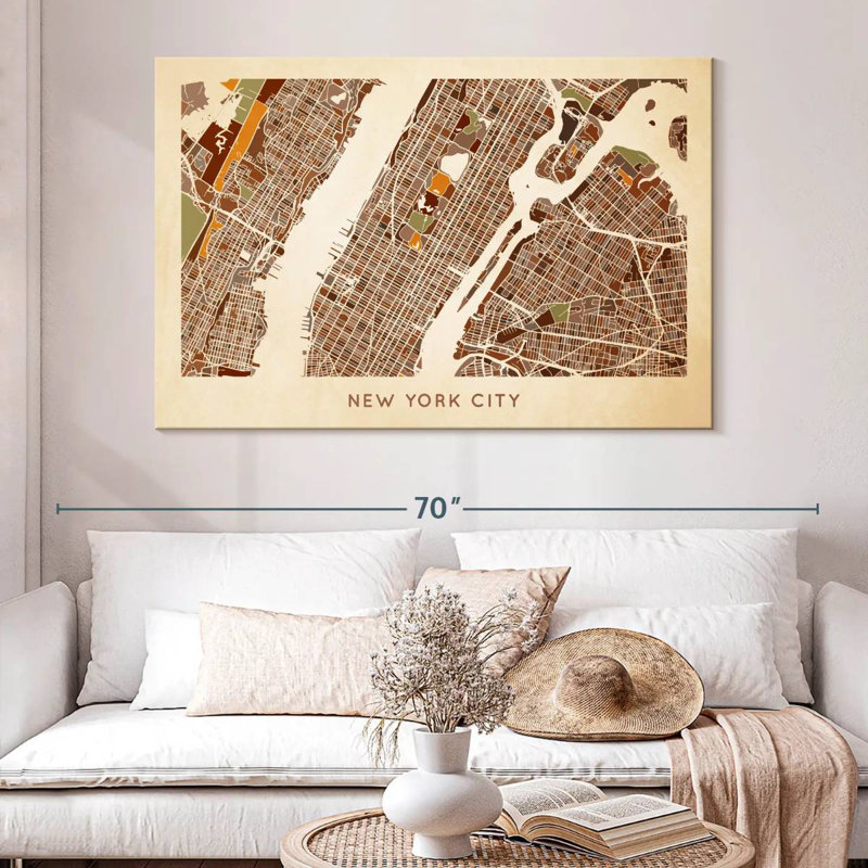 Carte Aliaz Earthy NYC, H 34 po x l 51 po