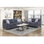 Canapé en chenille durable avec coussins décoratifs et meubles de salon contemporains 1pc