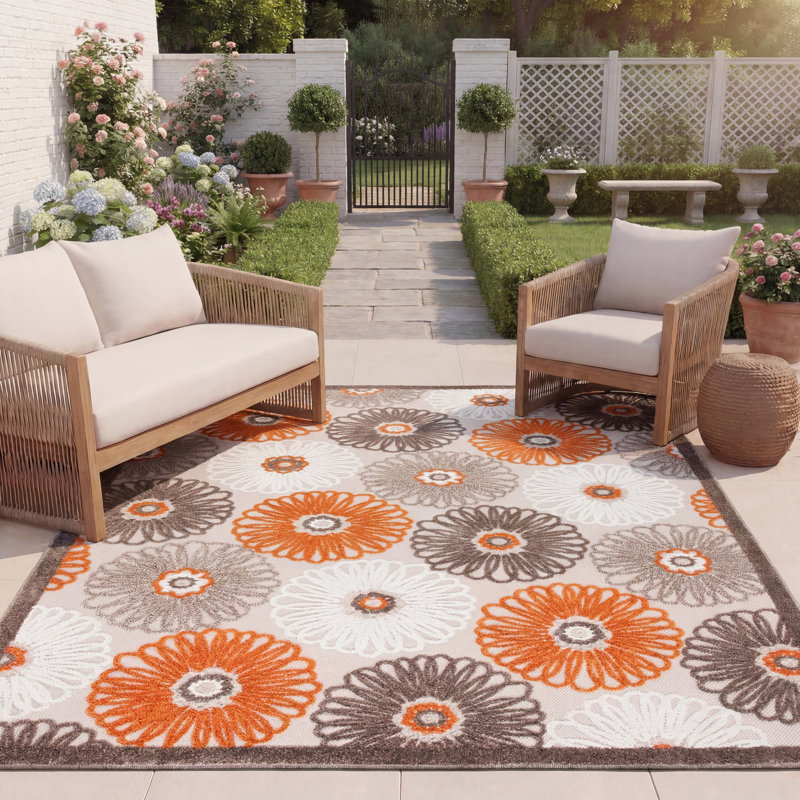 Tapis floral Giffords Performance, Rectangle 8 pi x 10 pi