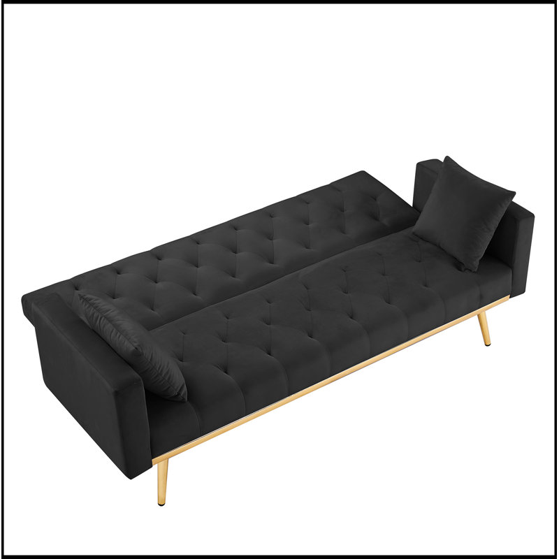 Futon-lit convertible pliant, canapé-lit pour un espace de vie compact