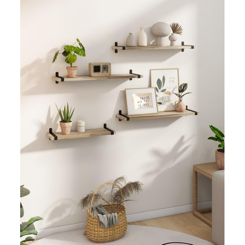 Bertu Wood Floating Shelf