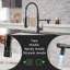 LED Kitchen Faucet With Pull Down Sprayer, Single Handle Single Lever Kitchen Sink Faucet