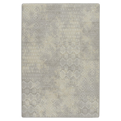 Tapis marocain géométrique parchemin Goutier Smith