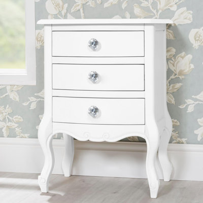 48 cm W Solid Wood Bedside Table