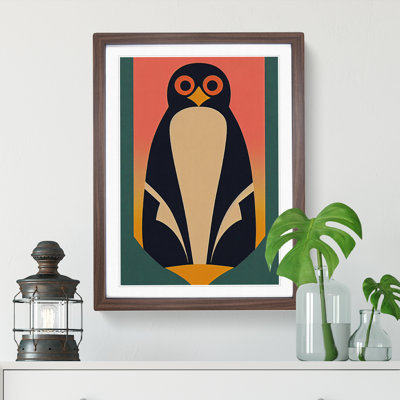 Penguin In Abstract No.5 - Wall Art