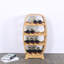 Open Shelving Wine Bottle Rack Brown