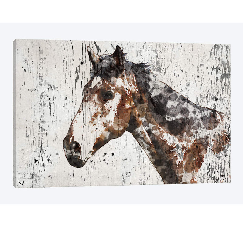 " Galaxy Horse II " by Irena Orlov, 8" H x 12" W x 0.75" D, Wrapped Canvas, No Mat