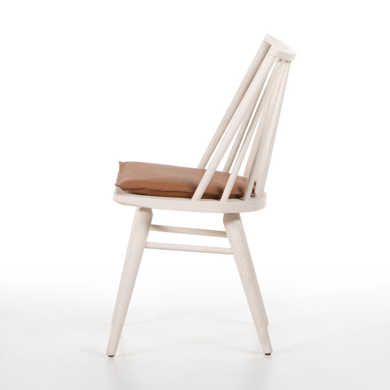Solid Wood Dining Chair, White