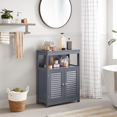 Bathroom Floor Cabinet with Double Shutter Doors Bathroom Floor Cabinet with Double Shutter Doors